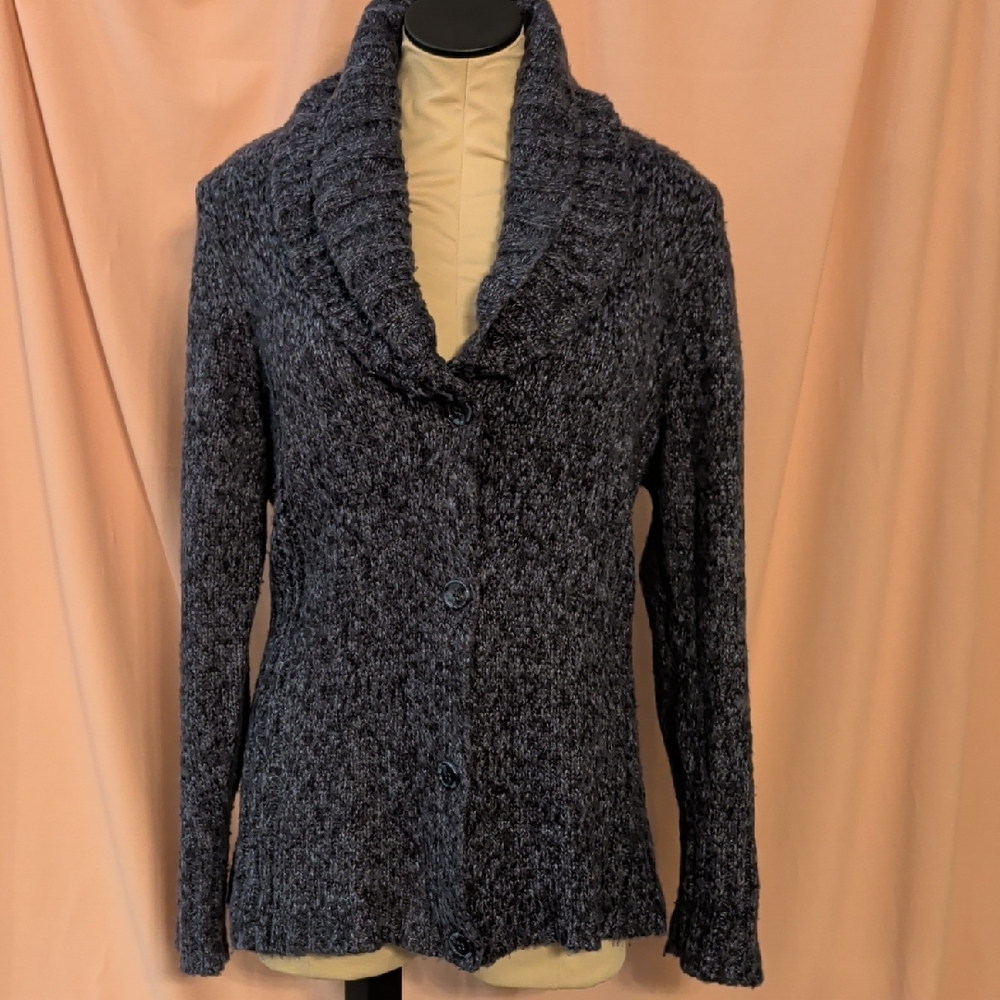 Daisy Fuentes Charcoal Knit Cardigan